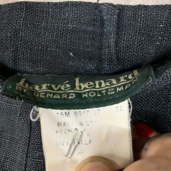 Harve Benard Womens XL Skirt Black Long Pencil Academia Minimalist Lagenlook - Picture 5 of 14